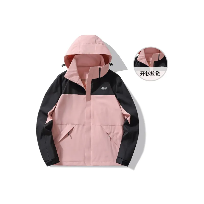 JEEP SPIRIT Waterproof, Windproof, Breathable, Abrasion Resistant, Thermal Windbreaker Jacket Unisex Fall, Winter-0