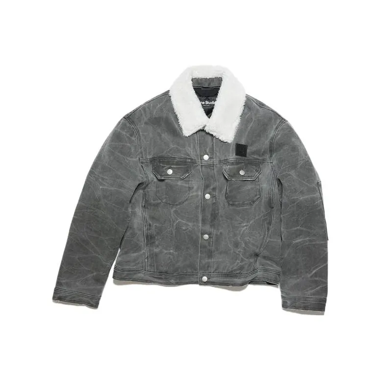 Acne Studios Denim Jacket Unisex Carbon Gray-0