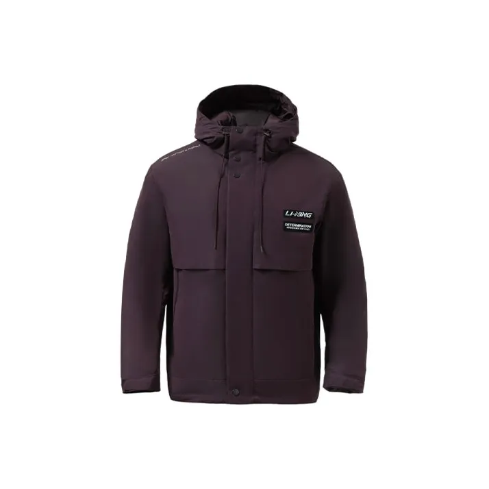 LiNing Down Jacket Men's Tan Black-0