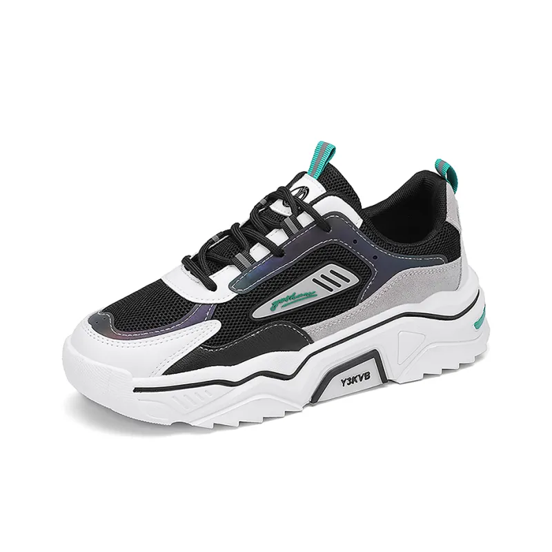 Yi Jiabao Slip Resistant, Abrasion Resistant, Breathable Low Top Chunky Sneakers Men's-6