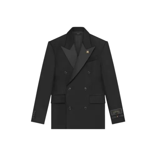 AMIRI Double Breast Tuxedo Jacket Business Suit Men's Black