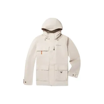 Columbia Waterproof And Windproof To Keep Warm Windbreaker Jacket Men's White