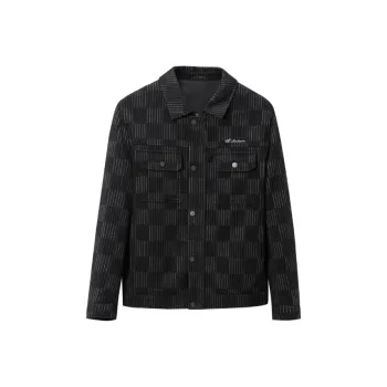 HLA Jackets Men Black Pattern F7