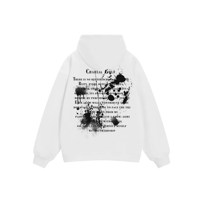 CHARLIE GOLF Sweatshirt Unisex White-0