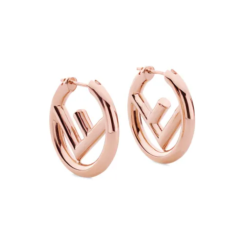 FENDI F Is FENDI Earrings Women's Rose Gold
