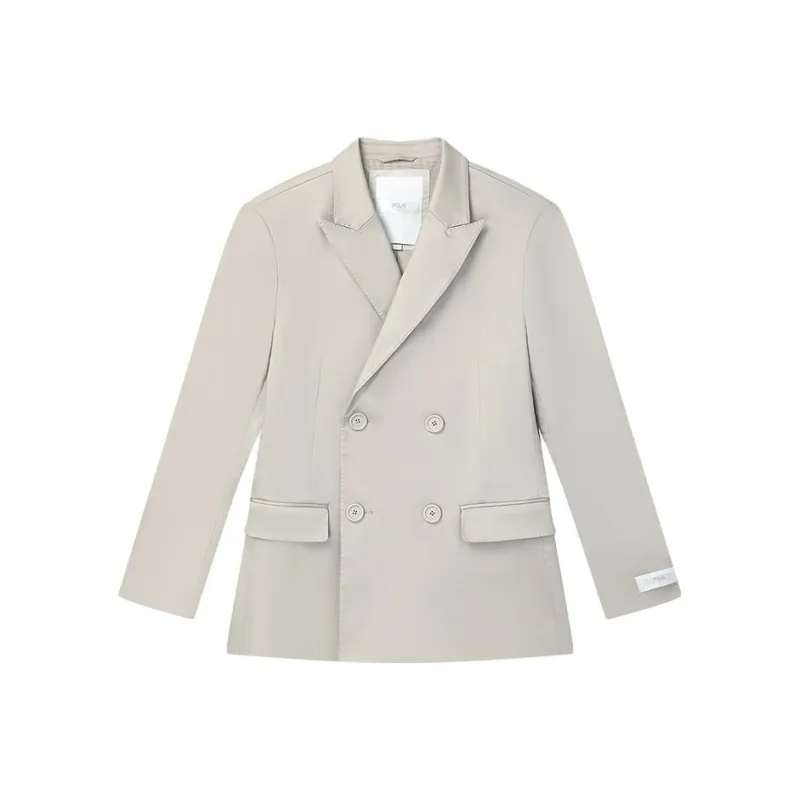 FILA MILANO Italian Luxury Sports Collection Business Suits Unisex Light Silver Gray-0