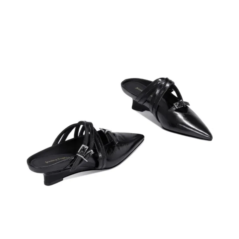 JESSICA SOPHIA Rubber Sole Abrasion Resistant Slip Resistant Closed Toe Slippers Women's-1
