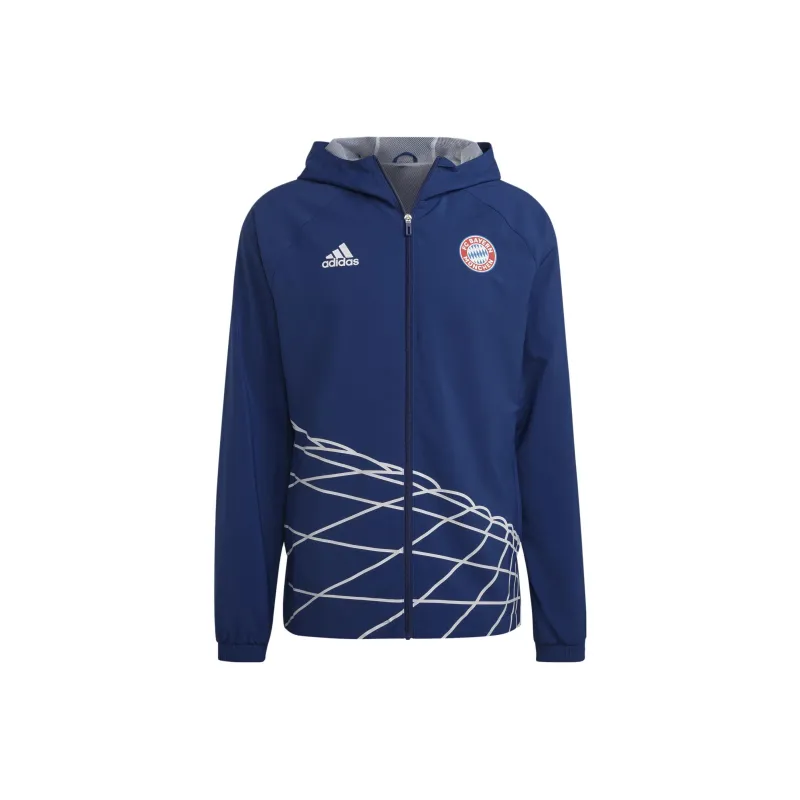 Adidas Windbreaker Jackets Men Blue-0