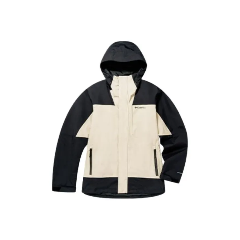 Columbia City Outdoor Collection Waterproof And Windproof Windbreaker Jacket Men's Khaki-0