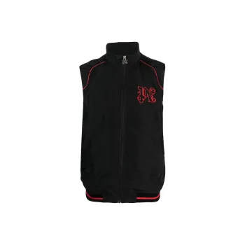 PALM ANGELS Paddock Logo-embroidered Vest
