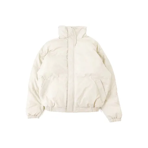 Fear Of God Essentials Military Nylon Hooded Jacket FW19 Puffer Jacket Unisex Ecru