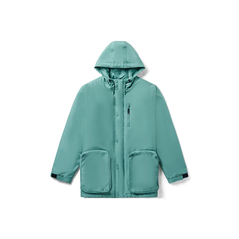 Vans Solid Color Hooded Fitted Thickened Puffer Jacket Men's-0