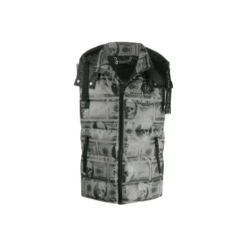 PHILIPP PLEIN SKull Dollar Feather Down Vest