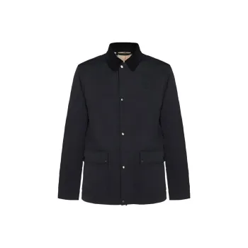 Burberry Logo Embroidered Long Sleeved Jacket