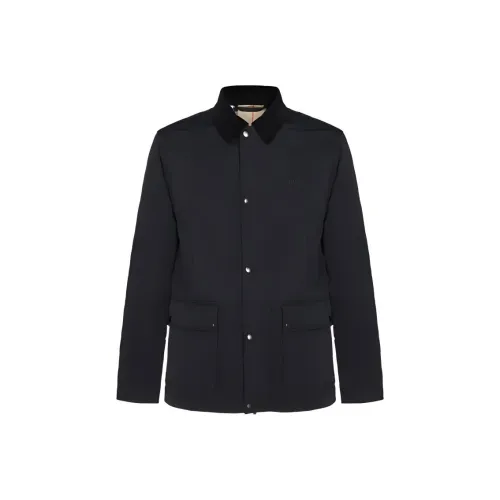 Burberry Logo Embroidered Long Sleeved Jacket