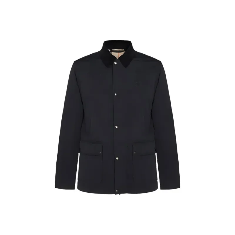 Burberry Logo Embroidered Long Sleeved Jacket-0
