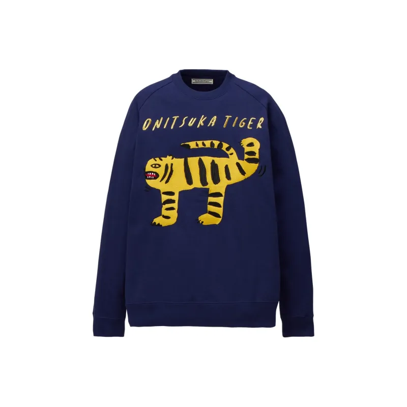 Onitsuka Tiger Sweatshirt Unisex Light Marine Blue-0