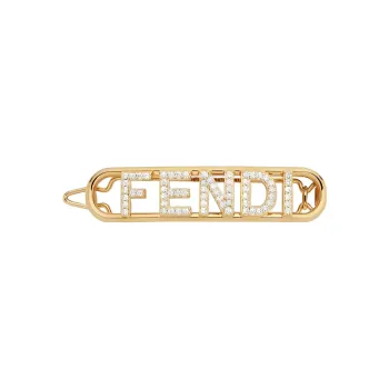FENDI Hair Clips Women's Gold
