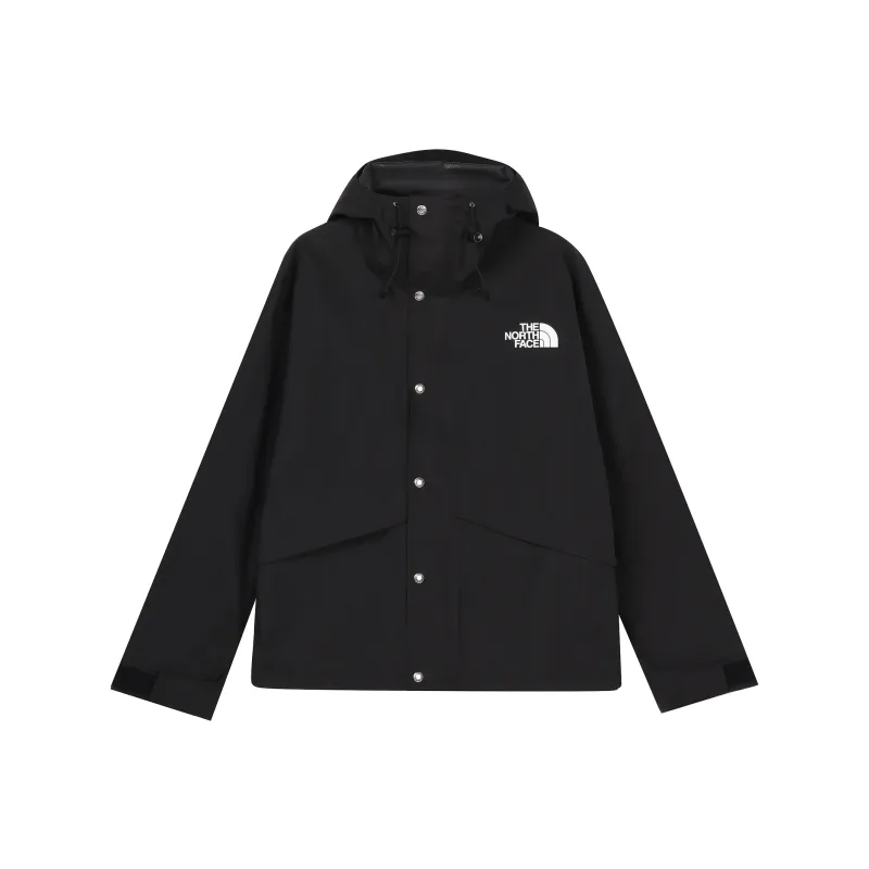 THE NORTH FACE Logo Embroidered Hooded Windbreaker-0