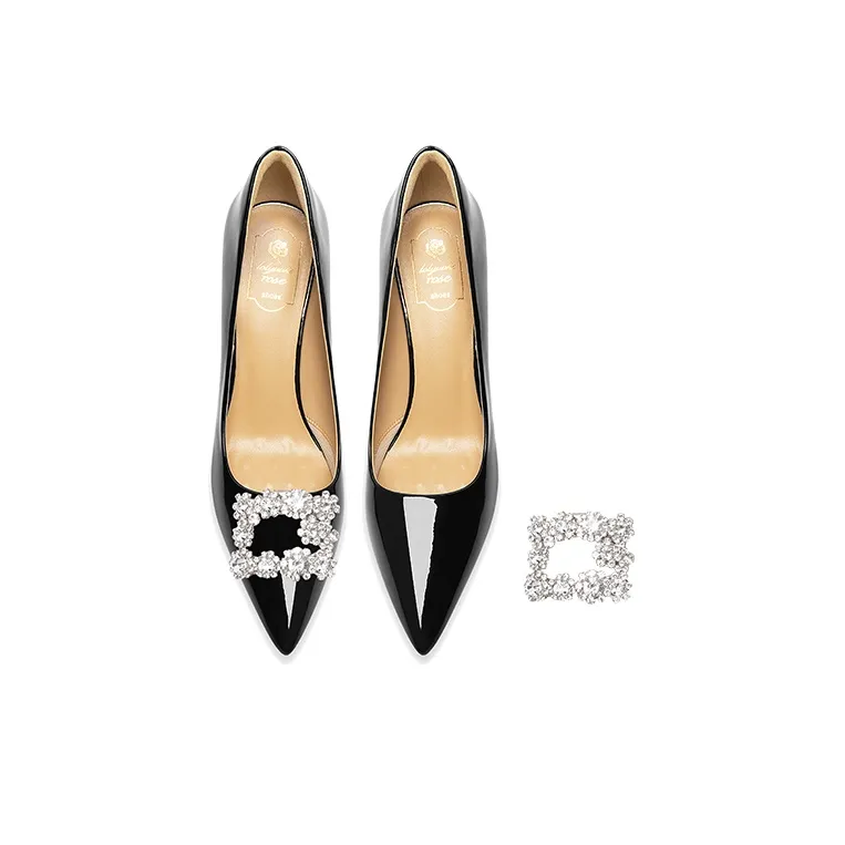 LOLY Slim Heel High Heels 8CM Women's Black-2