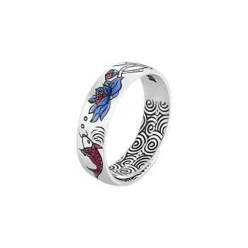 YINZHIXING 999 Fine Silver Rings Unisex