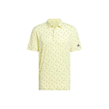 Adidas Polo Shirt Men's Pink Yellow/Marine Collegiate Blue