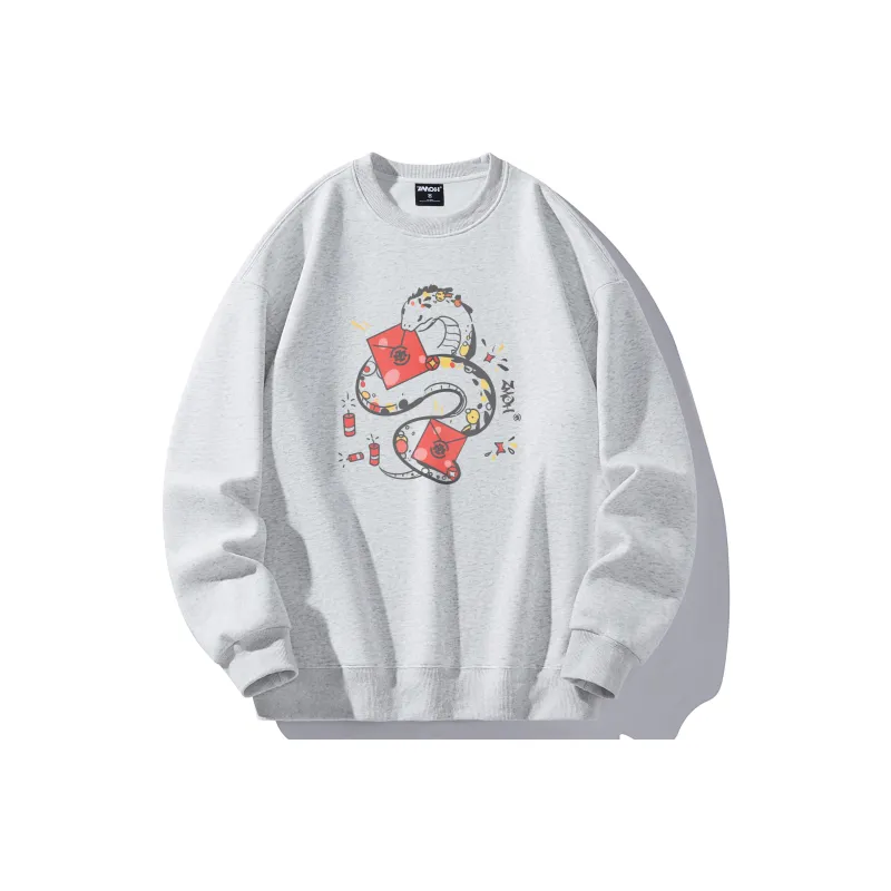 ZMOH Fleece Lined Crew Neck Sweatshirt Unisex-6