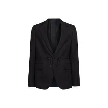KARL LAGERFELD X Cara Delevingne Drawstring-waist Blazer