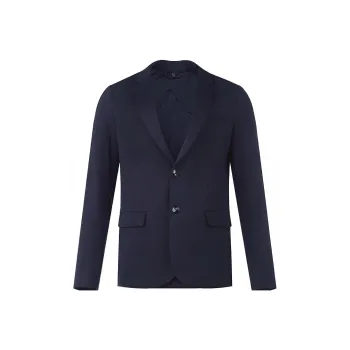 EMPORIO ARMANI Stitched Jersey Single Breasted Jacket