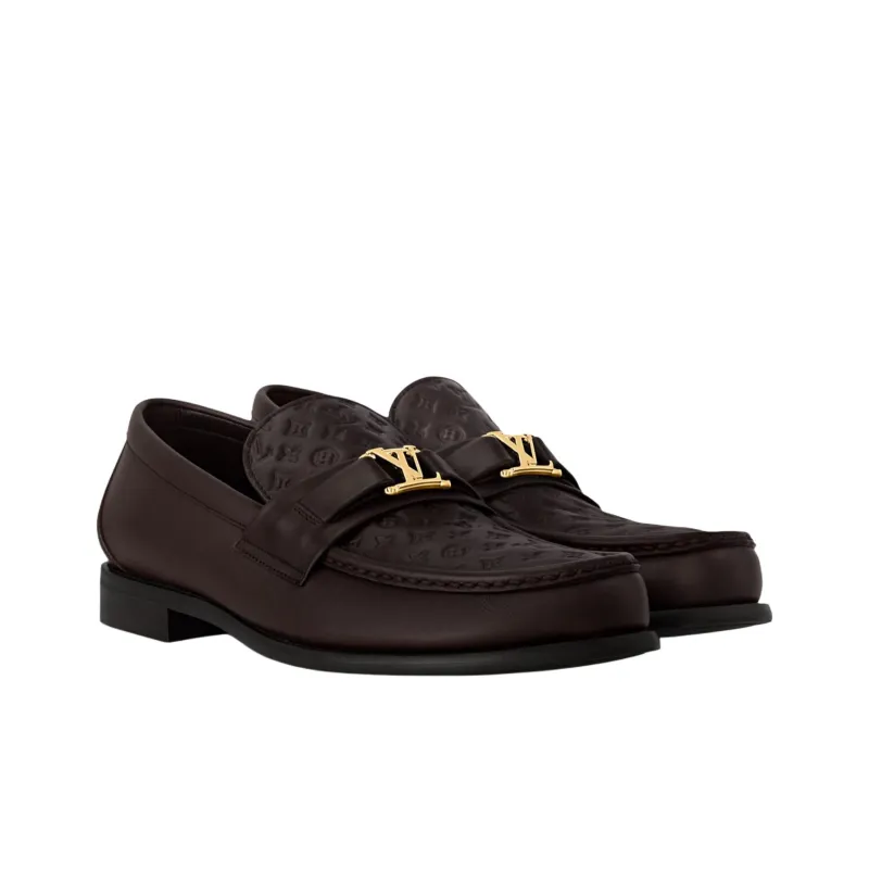 LOUIS VUITTON Major Loafers Men's Chestnut-1