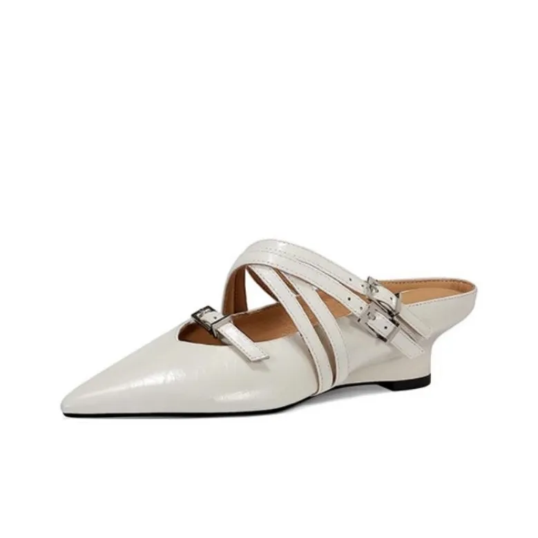 JESSICA SOPHIA Rubber Sole Abrasion Resistant Slip Resistant Closed Toe Slippers Women's-5