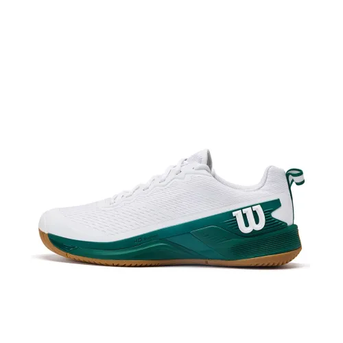 Wilson RUSH PRO 4.5 Low Top Tennis Shoes Men's White Green