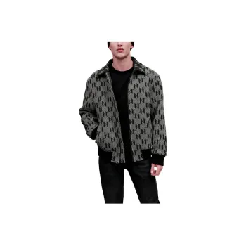 KARL LAGERFELD KI Monogram Bomber Jacket
