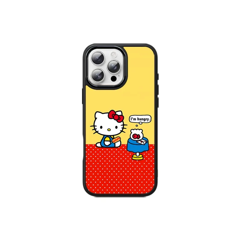 Sanrio Matte Material Gilded Magnetic Cute High End Phone Case Compatibility IPhone16ProMax/15/14/13/12proma Cartoon-8
