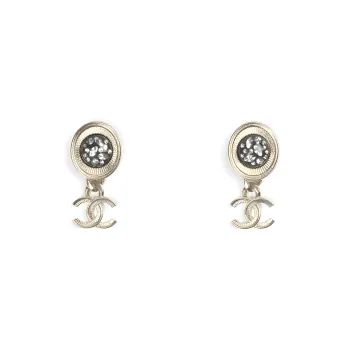 CHANEL Earrings Women's Gold