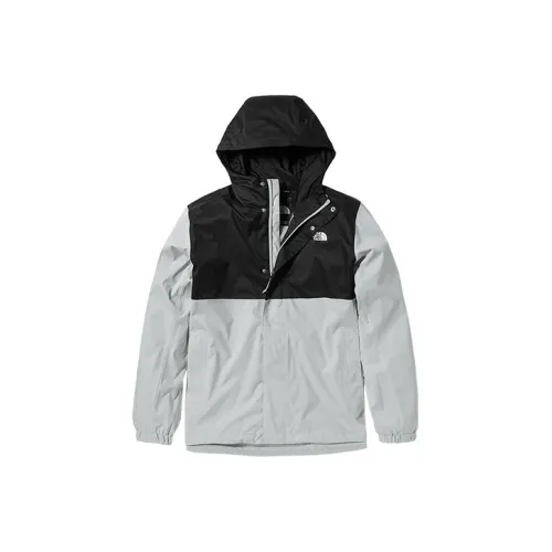 THE NORTH FACE City Outdoor Collection Water Resistant Windproof Breathable Windbreaker Jacket Men's Black Gray
