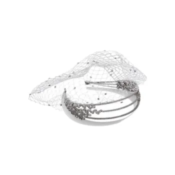 Self portrait Rhinestone, Crystal, Metal, Stainless Steel Headbands Unisex Silver