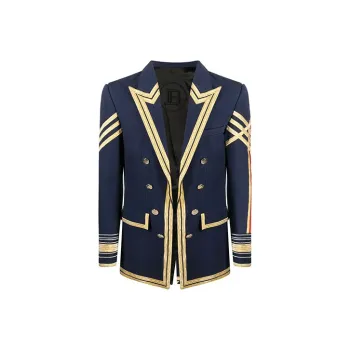BALMAIN Business Suit Coat Men's Blue