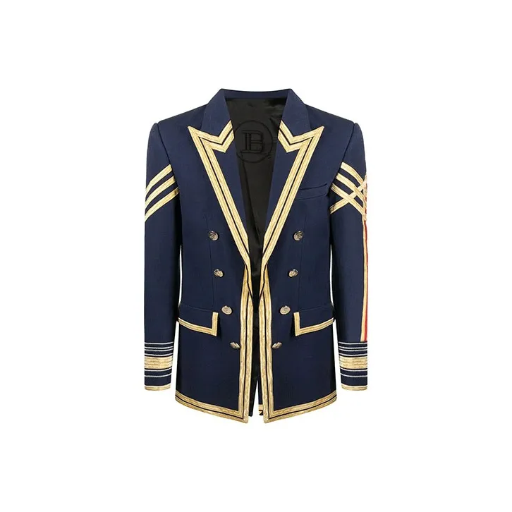 BALMAIN Business Suit Coat Men's Blue-0