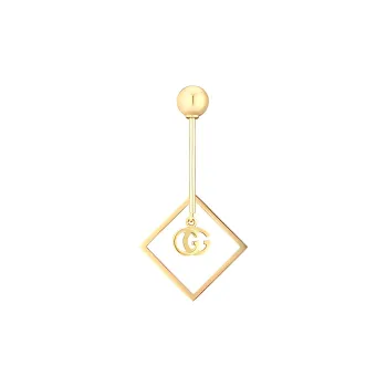 GUCCI GG Running Earrings Women's Gold