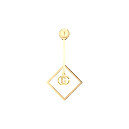 GUCCI GG Running Earrings Women's Gold