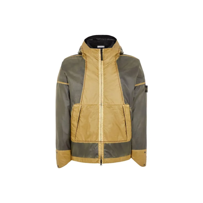 STONE ISLAND STONE ISLAND Hand Sprayed SS23 Jackets Coats Men's Bark Color-0