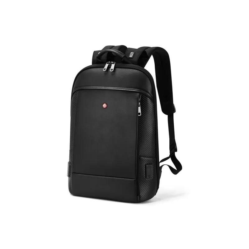 CROSSGEAR Cow Leather Backpack Regular Unisex Black-0