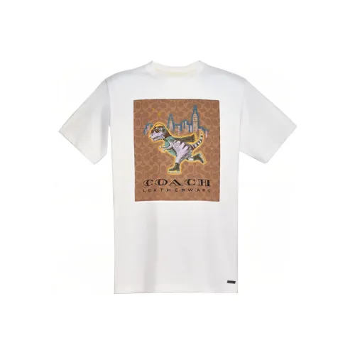 COACH T Shirts Men White
