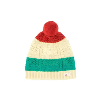 GUCCI Kids Bobble Knit Wool Beanie