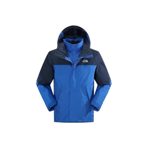 THE NORTH FACE Mountain Light Triclimate Waterproof And Windproof To Keep Warm Windbreaker Jacket Men's Blue