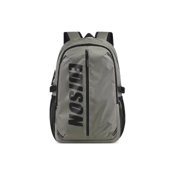 EDISON Polyester Oxford Backpack Unisex Black/Gray