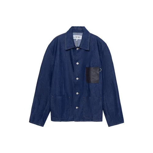 LOEWE Jackets Men Blue