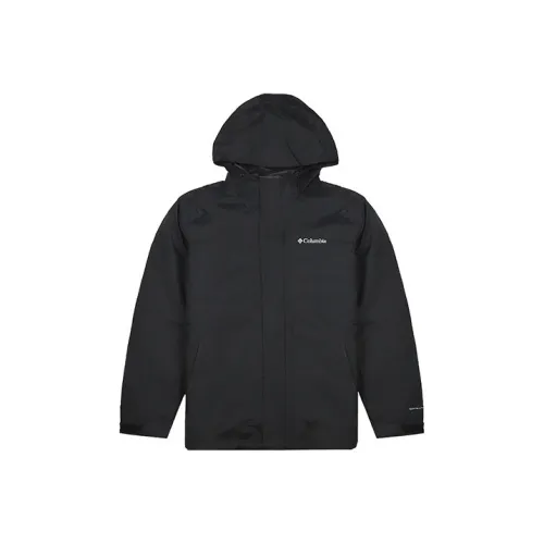 Columbia Outdoor Hiking For Urban Living/Travel/Commuting Windproof Thermal Windbreaker Jacket Men's Black