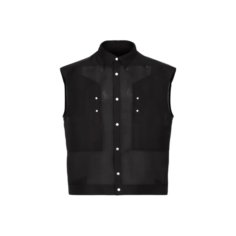 RICK OWENS Vests Men Black-0